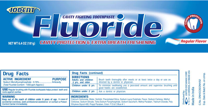 does toothpaste contain fluoride