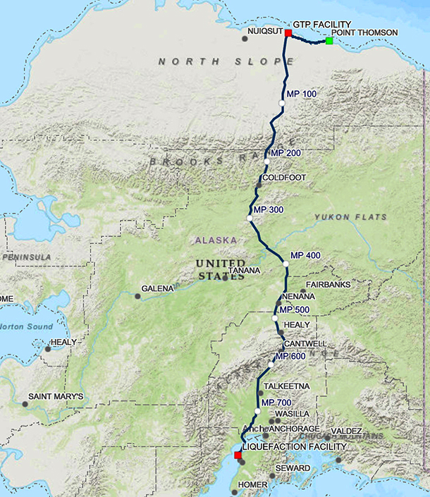 LNG Proposed Route 