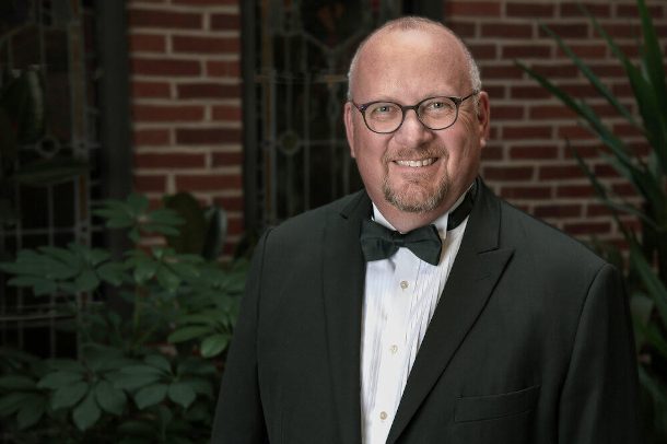 David Cherwien is the artistic director of the National Lutheran Choir and conducted the premiere performance of Lament of the Earth. (Photo: Leslie Ortiz)